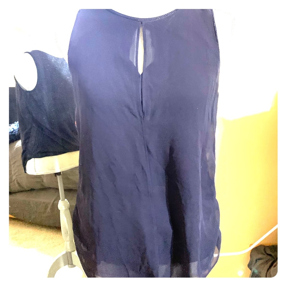 Ann Taylor tank with a cut out